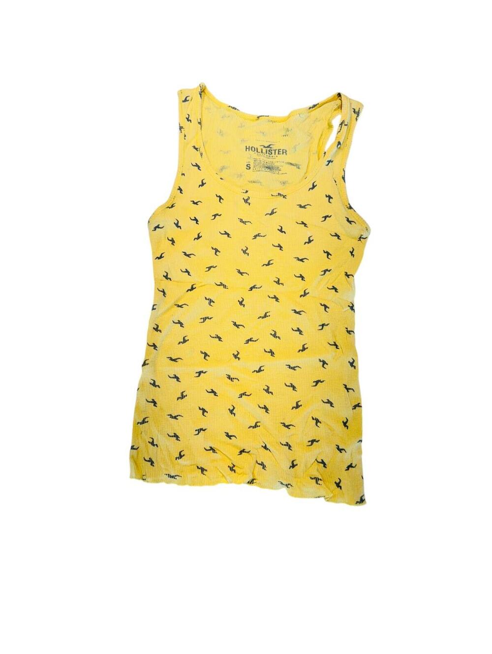 yellow Hollister tank top